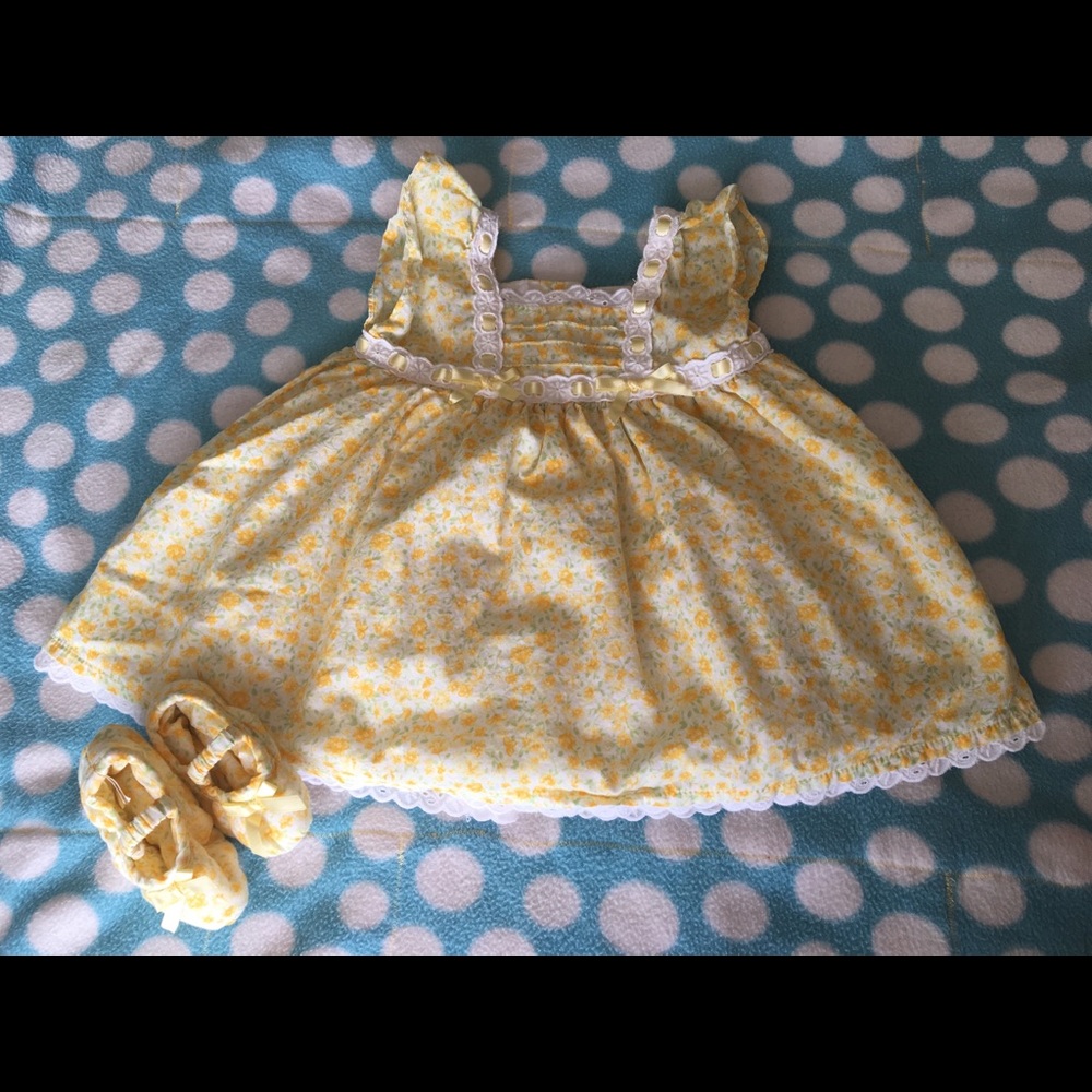 Sunny Yellow Dress with Booties